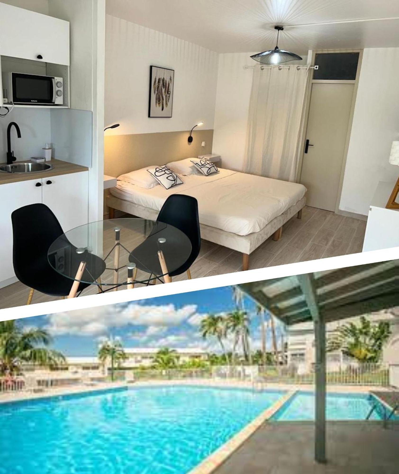 Superbe Studio Avec Piscine, Au Coeur De La Marina! Village Soleil ! Proche Aeroport & Ferry Le Gosier (Grande-Terre) Exterior foto